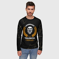 Лонгслив мужской Лого Valencia и надпись Legendary Football Club на, цвет: 3D-принт — фото 2