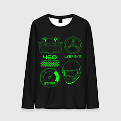 Лонгслив мужской RACING DRIVER ACCESSORIES, цвет: 3D-принт