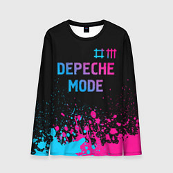 Лонгслив мужской Depeche Mode Neon Gradient, цвет: 3D-принт