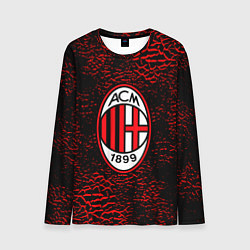 Мужской лонгслив Ac milan фк милан logo