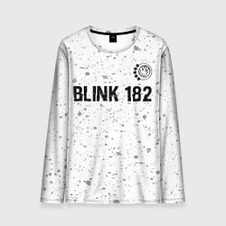 Лонгслив мужской Blink 182 Glitch на светлом фоне, цвет: 3D-принт