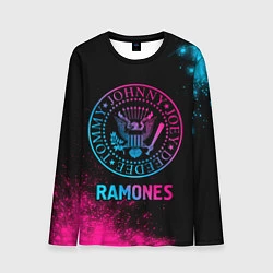 Лонгслив мужской Ramones Neon Gradient, цвет: 3D-принт