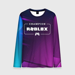 Лонгслив мужской Roblox Gaming Champion: рамка с лого и джойстиком, цвет: 3D-принт