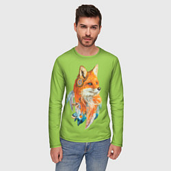 Лонгслив мужской Fox patrikeevna, цвет: 3D-принт — фото 2