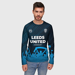 Лонгслив мужской Leeds United legendary форма фанатов, цвет: 3D-принт — фото 2