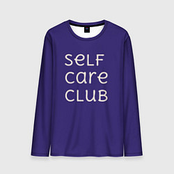 Лонгслив мужской Self care club blue, цвет: 3D-принт