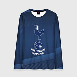 Лонгслив мужской Tottenham hotspur Синяя абстракция, цвет: 3D-принт