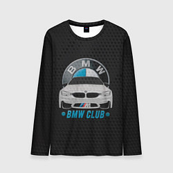Лонгслив мужской BMW club carbon, цвет: 3D-принт