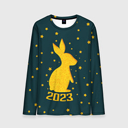 Лонгслив мужской Год кролика - 2023, цвет: 3D-принт