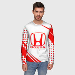 Лонгслив мужской Honda - sport, цвет: 3D-принт — фото 2