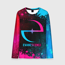 Лонгслив мужской Evanescence - neon gradient, цвет: 3D-принт