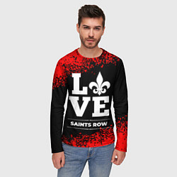 Лонгслив мужской Saints Row love классика, цвет: 3D-принт — фото 2