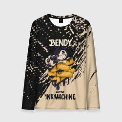 Лонгслив мужской Bendy and the ink machine - краска, цвет: 3D-принт