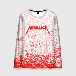 Лонгслив мужской Metallica - брызги, цвет: 3D-принт