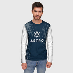 Лонгслив мужской Astro - краска, цвет: 3D-принт — фото 2