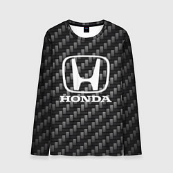 Лонгслив мужской Honda абстракция карбон, цвет: 3D-принт