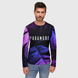 Лонгслив мужской Paramore neon monstera, цвет: 3D-принт — фото 2