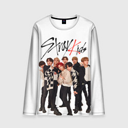 Лонгслив мужской Stray Kids white background, цвет: 3D-принт