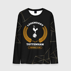Лонгслив мужской Лого Tottenham и надпись legendary football club н, цвет: 3D-принт