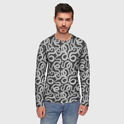 Лонгслив мужской Змея с языком, цвет: 3D-принт — фото 2