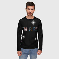 Лонгслив мужской Надпись, цвет: 3D-принт — фото 2