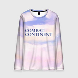 Лонгслив мужской Combat Continent sky clouds, цвет: 3D-принт