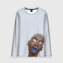 Лонгслив мужской Портрет афро девушки, цвет: 3D-принт