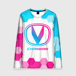 Лонгслив мужской Changan neon gradient style, цвет: 3D-принт