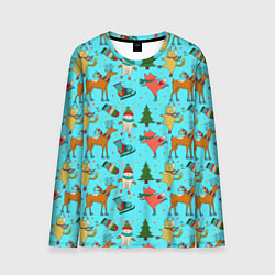 Мужской лонгслив Animals on the rink