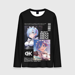 Лонгслив мужской Re: Zero жизнь с нуля в другом мире, цвет: 3D-принт