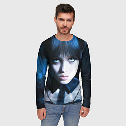 Лонгслив мужской Уэнсдэй: дочь Аддамсов, цвет: 3D-принт — фото 2