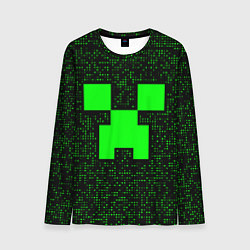 Лонгслив мужской Minecraft green squares, цвет: 3D-принт
