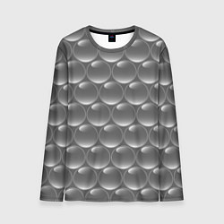 Лонгслив мужской Абстрактное множество серых металлических шаров, цвет: 3D-принт
