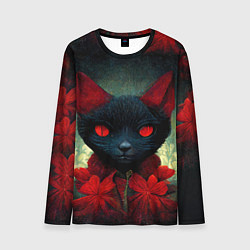 Лонгслив мужской Dark cat, цвет: 3D-принт