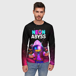 Лонгслив мужской Neon Abyss, цвет: 3D-принт — фото 2