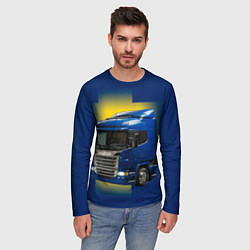 Лонгслив мужской Scania truck, цвет: 3D-принт — фото 2