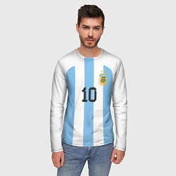 Лонгслив мужской Марадона форма сборной Аргентины, цвет: 3D-принт — фото 2