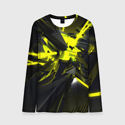 Мужской лонгслив Yellow gold abstraction