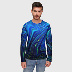 Лонгслив мужской Blurred colors, цвет: 3D-принт — фото 2