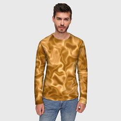 Лонгслив мужской Золотой шелк, цвет: 3D-принт — фото 2