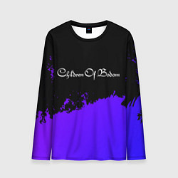 Лонгслив мужской Children of Bodom purple grunge, цвет: 3D-принт