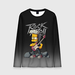 Лонгслив мужской Рок Симпсоны, цвет: 3D-принт