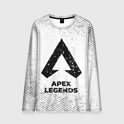 Лонгслив мужской Apex Legends с потертостями на светлом фоне, цвет: 3D-принт