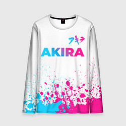 Лонгслив мужской Akira neon gradient style: символ сверху, цвет: 3D-принт