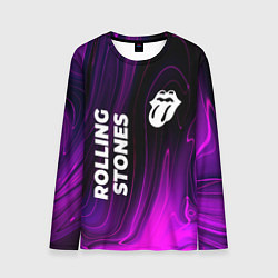 Лонгслив мужской Rolling Stones violet plasma, цвет: 3D-принт