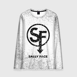 Лонгслив мужской Sally Face с потертостями на светлом фоне, цвет: 3D-принт