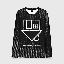 Лонгслив мужской The Neighbourhood с потертостями на темном фоне, цвет: 3D-принт