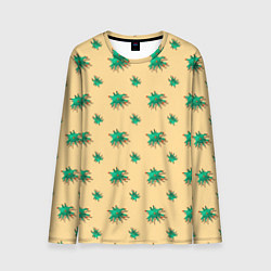 Мужской лонгслив Зеленый коронавирус