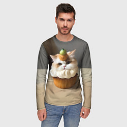 Лонгслив мужской КексоКот, цвет: 3D-принт — фото 2