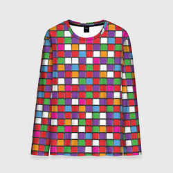 Лонгслив мужской Color cubes, цвет: 3D-принт